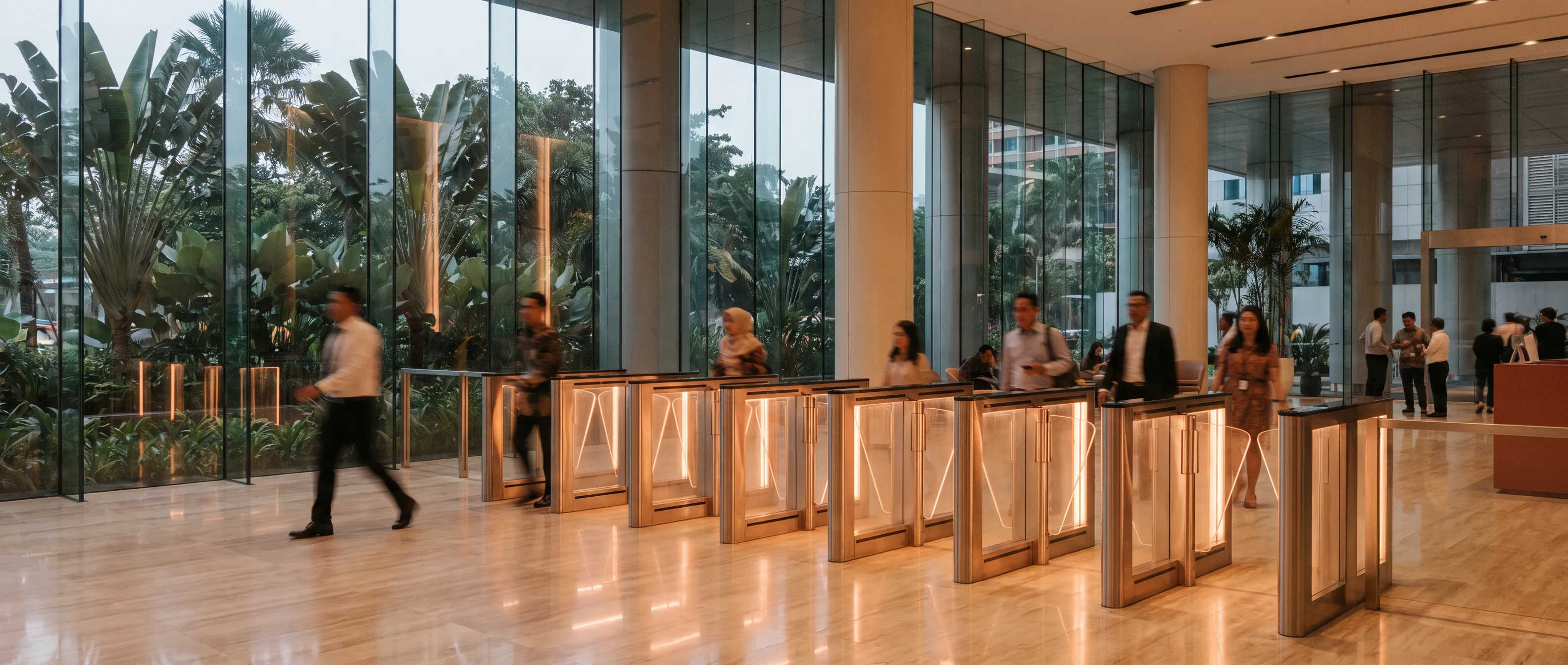 Building lobby / entrance gates photo